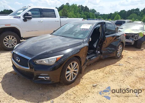 2015 Infiniti Q50 Premium from USA, damaged, VIN JN1BV7AR1FM407913